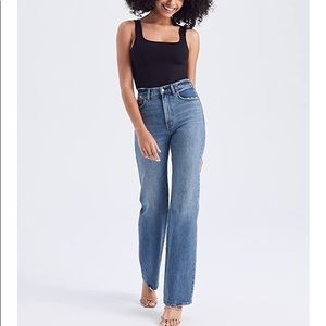 Abercrombie 90’s Ultra High Rise Straight Jean (influencer favorite)